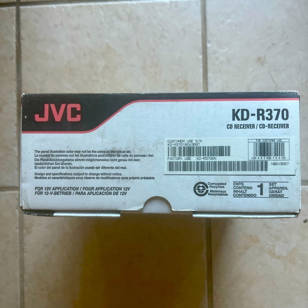 JVC CD Receiver